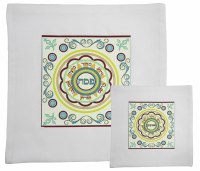 Matzah Covers Set Printed With Afikomen Bag RGPS99