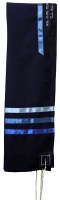 Tallis Viscose Solid Navy and Blue Size 20" x 72"