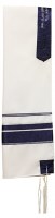 Tallis Viscose Blue & Silver #RGTM107