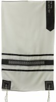 Tallis Viscose Black & Silver #RGTM128