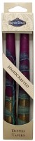 Safed Taper Candles 2 Pack 10" - Gold Violet