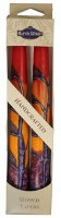 Safed Taper Candles 2 Pack 7.5" - Harmony Red