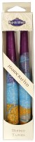 Safed Taper Candles 7.5" 2 Pack Harmony Series Violet