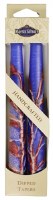Safed Taper Candles 2 Pack 7.5" - Double Tree Blue