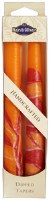 Safed Taper Candles 2 Pack 10" - Double Tree Orange