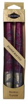 Safed Taper Candles 2 Pack 7.5" - Silver Pink
