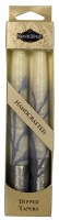 Safed Taper Candles 2 Pack 7.5" - Silver White