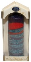 Safed Pillar Candle Sunrise Purple Medium 2" x 6"