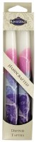 Safed Taper Candles 2 Pack 7.5" White Violet