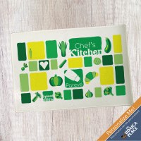 Pareve Cutting Board Tempered Glass Geometric Pareve Design 15" x 11"