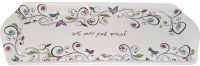 Tray Melamine Swirls and Flowers Design 16" x 6"