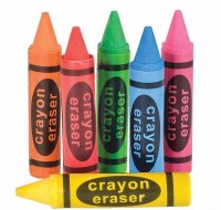 Crayon Erasers Assorted Color 36 Pieces
