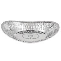 Shabbat Challah Bread Basket Polished Chrome
