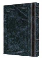 Artscroll Interlinear Tehillim Schottenstein Edition Signature Leather Collection Pocket Size Navy Leather