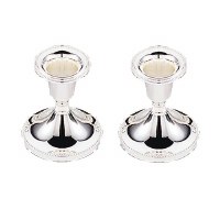 Silverplated Candlestick Set 2.5"