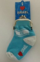 Sock Shaped Israel Change Wallet