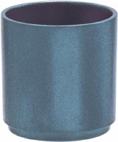 Yair Emanuel Anodized Aluminum Tea Light Single Candle Holder Modular Stackable Dark Gray