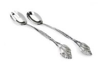 Stainless Steel Salad Servers with Stones