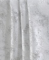 Jacquard Tablecloth White and Silver Shimmer Brushstroke Pattern 70" x 108"