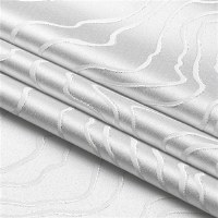 Jacquard Tablecloth Silver Ripple Pattern 54" x 72"