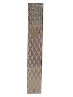 Mezuzah Case Gold Plated Leaf Shaped Design 15cm