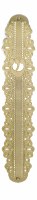 Mezuzah Case 24K Gold Plated Ornate Swirled Design 15cm