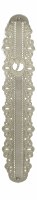 Mezuzah Case 24K Silver Plated Ornate Swirled Design 15cm