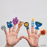 Chanukah Themed Vinyl Finger Puppets