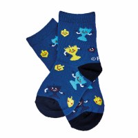Chanukah Crew Socks Menorah Design Kids Shoe Size 1-5