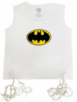 Undershirt Tzitzis Cotton with Silk Screened Batman Design Size 2