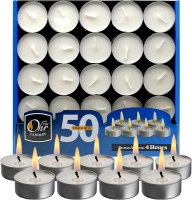Tea Lights 4 Hour Burntime 50 Pack