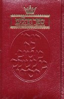 Tehillim - Psalms - Full Size - Maroon Leather