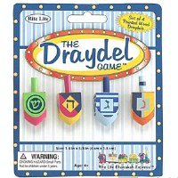 "The Draydel Game" - 4 Small Painted Wood Draydels