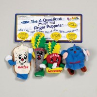 The "Four Questions" Finger Puppets Set of 4