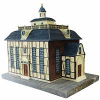 Resin Tzedakah Box Seesen Shul Model 7" x 5.25" x 7.5"