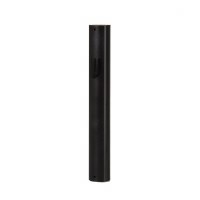 Aluminum Mezuzah Case Black Round Design with Black Shin 12cm