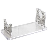 Lucite Shofar Stand with Jerusalem Design 10"