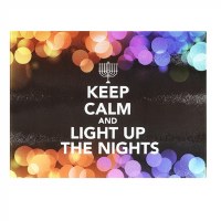 Menorah Tray Chanukah Serving Tray Tempered Glass Keep Calm and Light Up the Nights