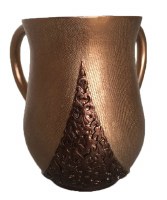 Wash Cup Acrylic Two Tone Brown Design