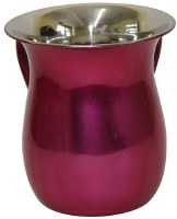 Stainless Steel Wash Cup Shiny Pink