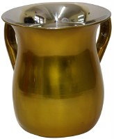 Wash Cup Stainless Steel Shiny Gold Finish