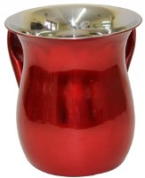 Stainless Steel Wash Cup Shiny Red