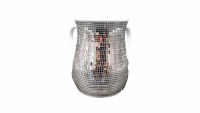 Acrylic Washing Cup Mini Mirror Silver Tiles
