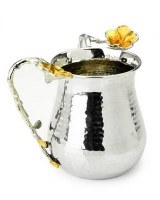 Classic Touch 6" Wash Cup-Frangipani Nickel
