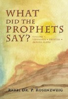 What Did The Prophets Say Volume 1 [Hardcover]