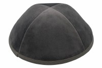 iKippah 4 Part Gray Velvet Size 4