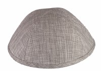 Yarmulka Linen Silver Size 2
