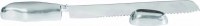 Yair Emanuel Judaica Anodized Aluminum Knife and Stand Silver Shiny