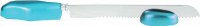 Yair Emanuel Judaica Anodized Aluminum Knife and Stand Turquoise