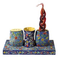 Yair Emanuel Wooden Shabbat and Havdallah Set- Oriental